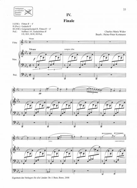 Widor Finale Flöte und Orgel